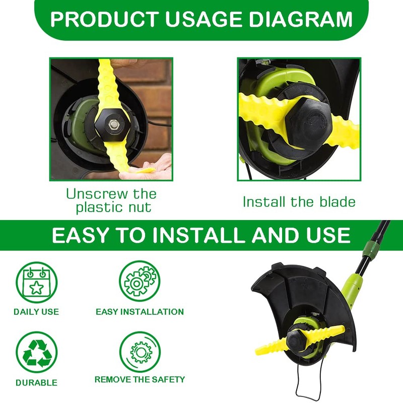 SB601RB-3Pack Replacement Blade Sharp Blade, Replacement Blades, Weed Wacker Blades