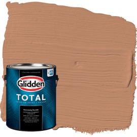 Glidden Total Interior Wall Paint & Primer All-in-One, Honey Graham/Orange, Flat, 1 Gallon