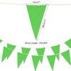 MECCANIXITY 50ft Green Pennant Banner Flags String Hanging 30PCS Triangle