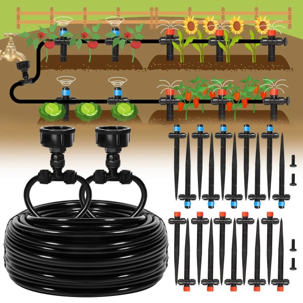 Eledom New Best QuickConnect Drip Irrigation Kit Garden Watering System