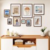 SZKYSJGS 4x6 Wood Picture Frame, Solid Natural Walnut Rounded Corner