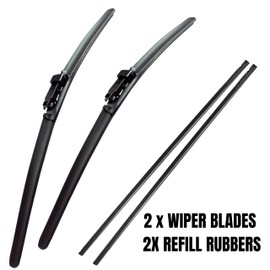 Fits Volkswagen Crafter 2006-2016 All Season Wiper Blades With Extra Refill Rubber 26" 24" HAS2624PT
