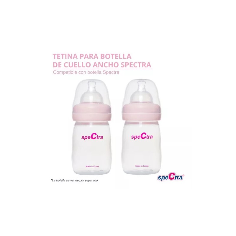 Spectra Tetina Mamila Para Biberón Spectra Flujo 2 Pzas