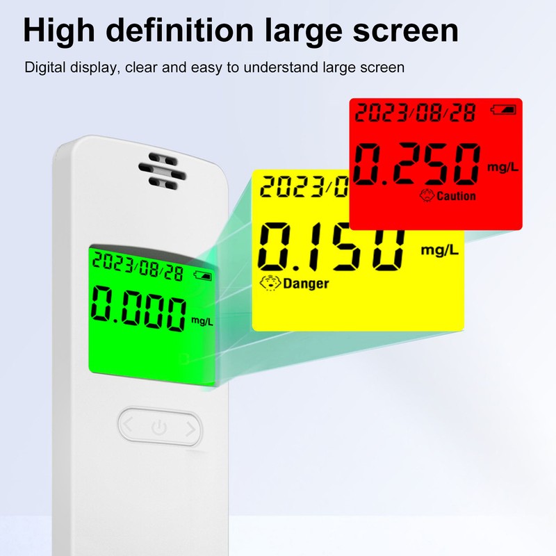 Alcohol Tester ABS High Accuracy MEMS Semiconductor Portable Breath Tester