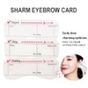 TgoBeauty 10pcs/set Eyebrow Stamp Stencil Kit Eyebrow Stencils Reusable Silicone