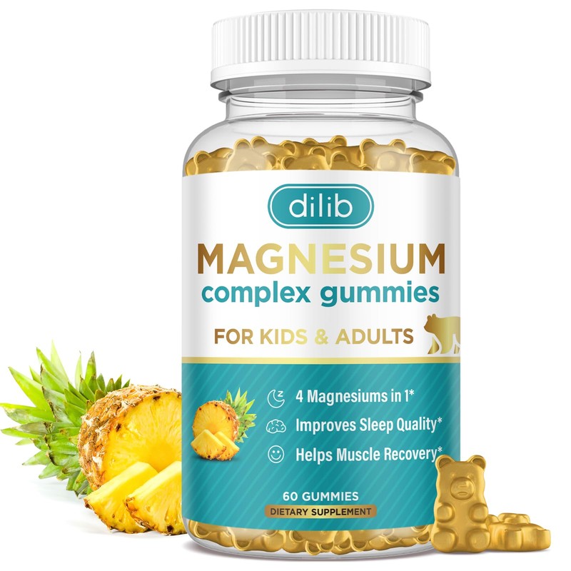 Gomitas Complejas de MagnesioGomitas Masticables Tranquilas para Niños y AdultosGlicinato