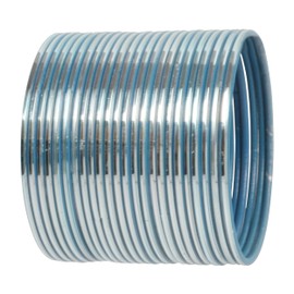 Touchstone New Indian Bollywood Fashion Modern Pretty Attractive Textured Surf Aqua Blue Wrist Filler Thin Designer Jewelry Bracelets Bangle Bracelets. Set of 24 for Women.