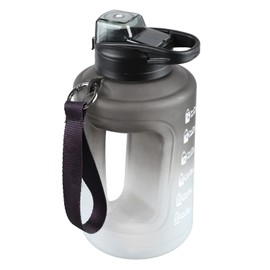 Gradient Gray Big Water Bottle, 50oz / 1.5 Liter Sports Water Bottle, Ideal for Gym and Outdoor Activities,Reusable,Drop Proof,Ideal for Hydration