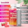 2 Pack Potassium Citrate Gummies 1000mg, Potassium Supplement for Adults