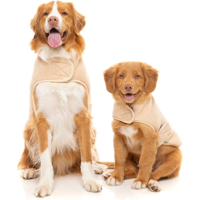 FuzzYard Beige Teddy Dog Wrap Vest (6)