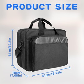 Mobile Printer Storage Bag, Laptop Briefcase, Premium Laptop Case, Holds Up to 17.3-inch Laptop for Travel, Business, Men, Women