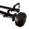 Rod Desyne 1" Bennett Double Curtain Rod, 48-84", Bronze
