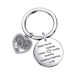 Teacher Appreciation Gift for Teacher Christmas Jewelry Coach Gift Superior Gift Mother Jewelry Thank You Keychain Father Gift Teachers' Day gift for Teacher Keychain
