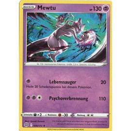 MZTCG - Mewtu BRS 056 - Radiant Stars - Trading Card - German - with MZTCG Shipping Protection