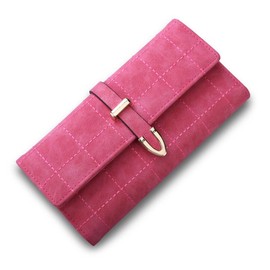 Round Sheep fas02 Long Wallet, Women's Wallet, Leather, Card Case, PU, PINK