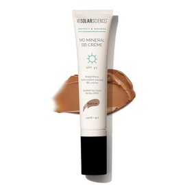 MDSolarSciences MD Mineral BB Crème SPF 50 – Beauty Balm Sunscreen for Face - Vegan Broad Spectrum UV Protection – Blendable Tinted Cream – Smooth, Natural Matte Finish, Medium, 1.23 Oz