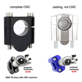 Xitomer 7/8'' 22mm Motorcycle ATV Dirt Bike Handlebar Risers With Clamps, Fit for Grom MSX125 / CRF 250L, KLR650, DRZ 400/S/V-Strom, FZ1 / FZ8 / TW