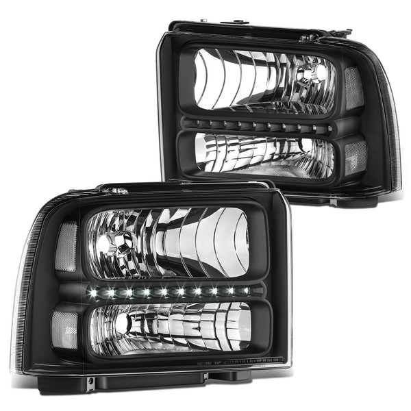 DNA MOTORING DNA MOTORING Pair of Headlight Assemblies Compatible With