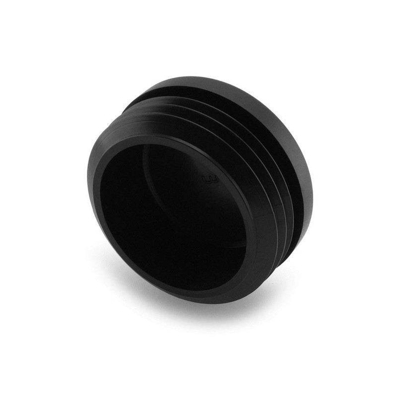 GLEITGUT 4 x Lamellar Plugs Black Round Tube Plugs in