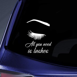 World Design All You Need is Lashes Notebook Car Laptop 5.5" (White)
