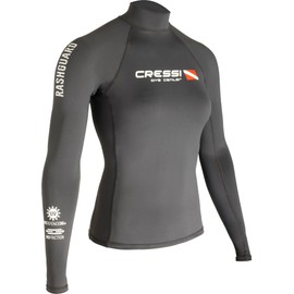 Cressi Women's Lady Black Dive Center Rash Guard Woman Long Sl Long Sleeves, Black, S 2 38 UK