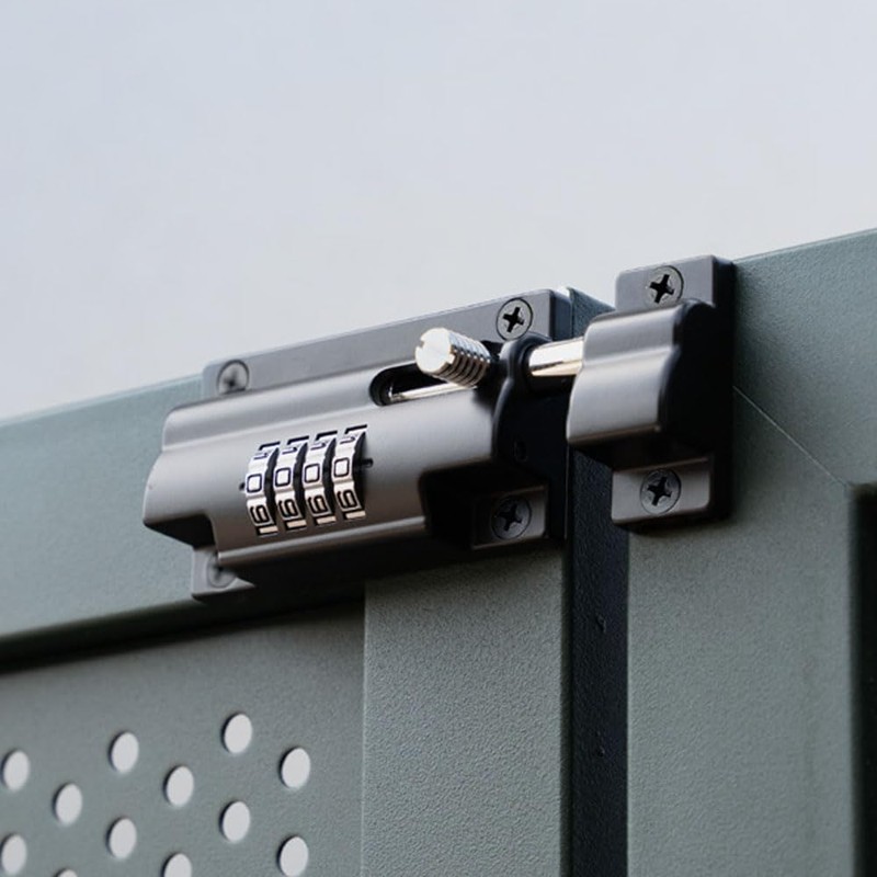 Federal Lock Combination Locking Bolt, Heavy Duty Sliding Lock With
