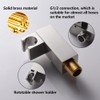 WHSHOWER Brushed Nickel Solid Brass Shower Wand High Pressure Handheld