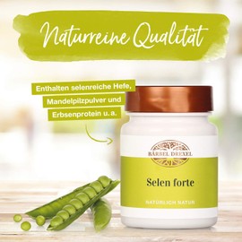 BÄRBEL DREXEL® Selen Tabletten Natürlich + Vegan (82 Stk) Stoffwechsel, Schilddrüse, Immunsystem Selen forte