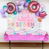 Mocsicka Donut 7th Birthday Backdrop Sweet Sassy and Seven for