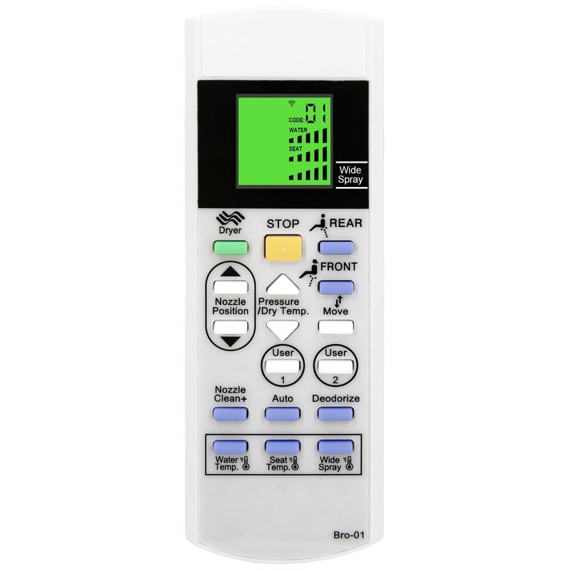 XIVUE Replacement Remote Control for Brondell Bidet Toilet Seat Swash