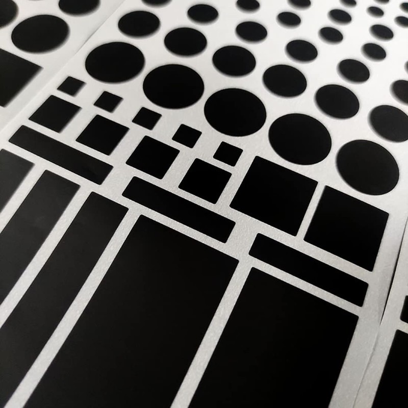 Buer Homie 4pcs Light Dimming Stickers Readable LED Shades，80%~100% Dimmable