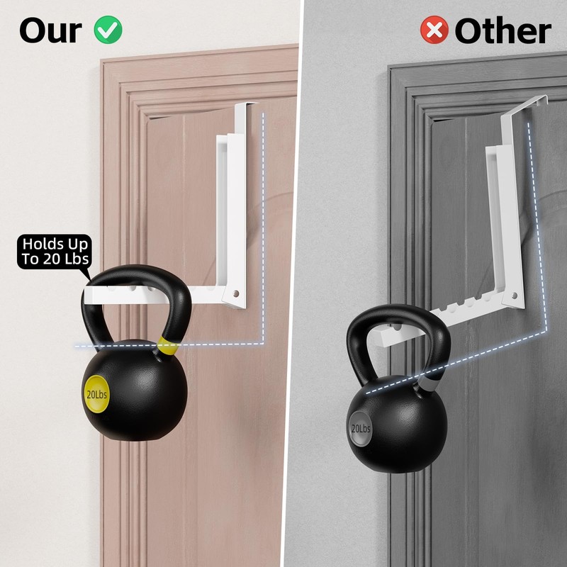 2 Pack Over The Door Hangers, Folding Over The Door