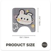 Tyrafry Cute U-Shaped Toilet Rug, Ultra Soft Microfiber Bathroom Rug
