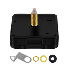 WinTaim Quartz Movement, Super Silent Clock Movement for Wall Clock Long Shaft and Short Shaft 8/13/18.5/20/22mm, DIY Repair Parts Replacement Movement Mechanism (Without Hands.WT-5168 Series)