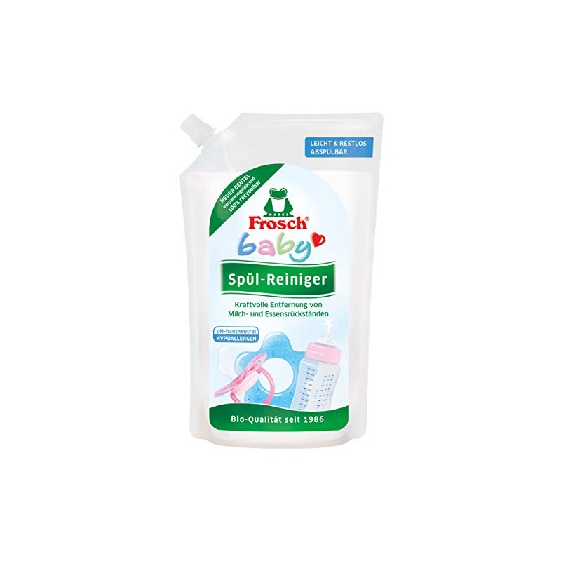Frog Baby Washing Up Cleaning Refill Bag, 500 ml