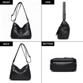 ModaZeal Soft PU Leather Crossbody Bag for Women Lightweight Shoulder Bag Multi Pockets Handbag Cross Body Messenger Bags with Adjustable Shoulder Strap