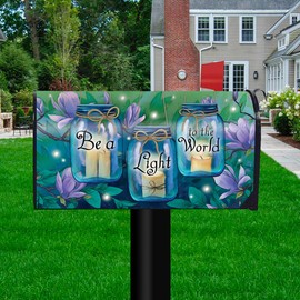 Briarwood Lane Mailbox Cover - Standard Size - Be a Light to The World Spring for Spring Mailbox Cover