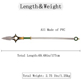 Chastiefol 1：1 Replica Cosplay Props for The Seven Deadly Sins,Grizzly's Sin of Sloth Cosplay Weapon，Used for Cosplay Display and Gift