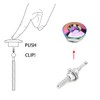 4PCS Universal Vehicle Hood Pins, Quick Release License Plate Lock