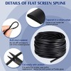 Flat Screen Spline 0.315 Width Vinyl Screen Spline Flat Bottom
