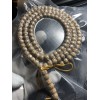 9×7mm Natural Star & Moon Bodhi Prayer Golden Beads Mala