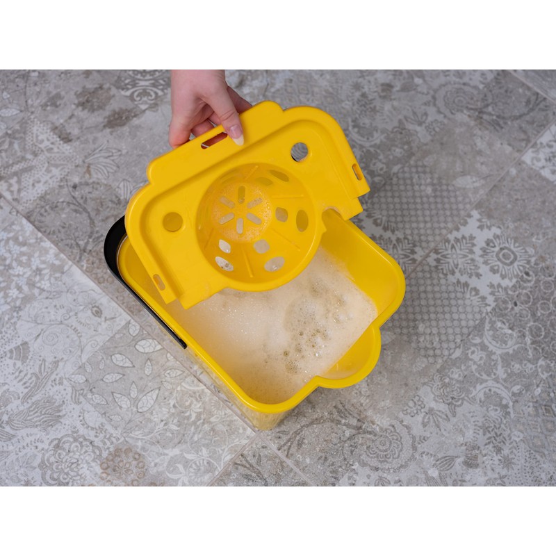 Addis 12L Capacity Mop Pail And Wringer In Sunshine Yellow