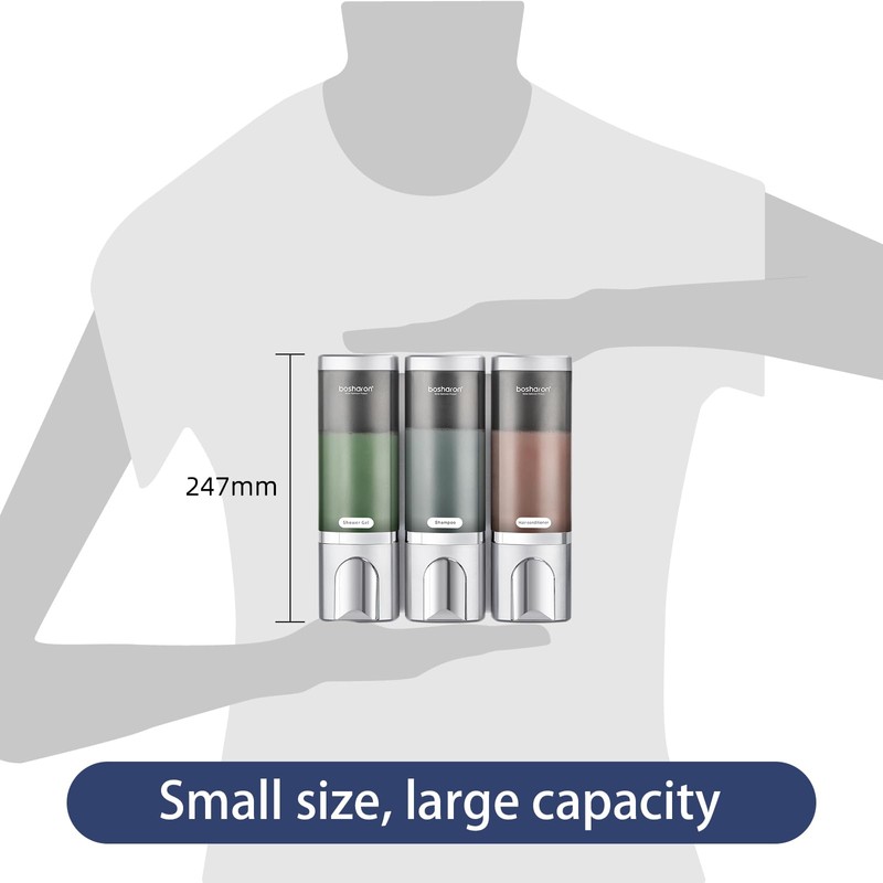 Shampoo and Conditioner Dispenser, Shower Soap Dispenser with 500ml per