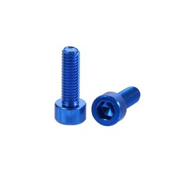 2 Pieces Bike Water Bottle Cage Bolts Hex Socket Tapping Screws for Cycling Bottle Holder Bracket Rack Accessories,Bike Water Bottle Cages, 7 Colors (Blue)