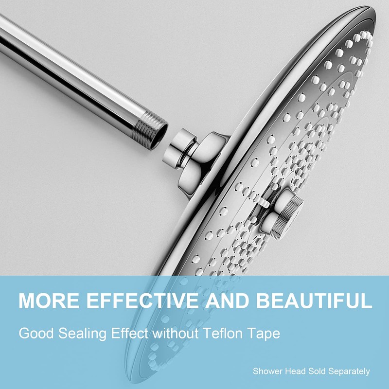 OFFO Shower Arm with Flange, 16 in Ceiling Mount Replacement