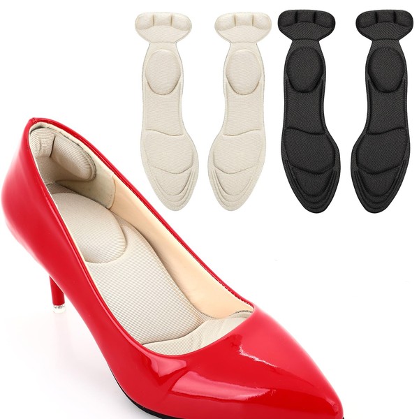 WLLHYF 2 Pairs Heel Insoles Breathable Shoe Insole, Sponge Shoe