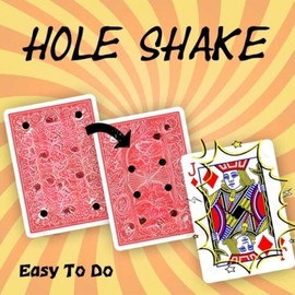 MilesMagic Magician's Hole Shake Matrix Art Gimmick | Highly Visual Classic Trick | Impossible Poker Hollow Card Trick | for Street Magic | for Stage Magic Tricks