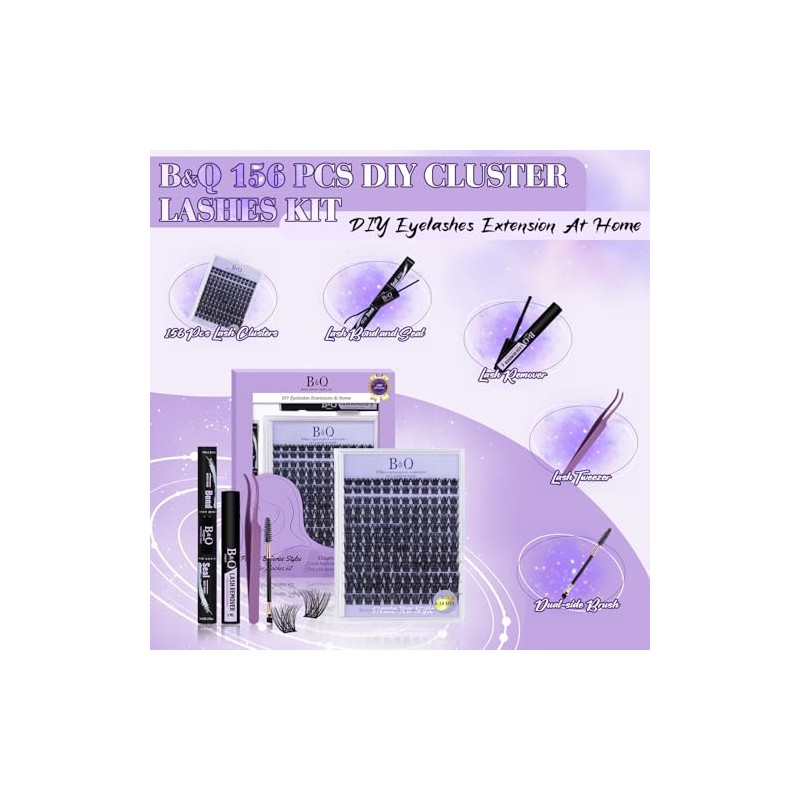 Kit de Extensiones de Pestañas BQ B05 Kit de Extensiones
