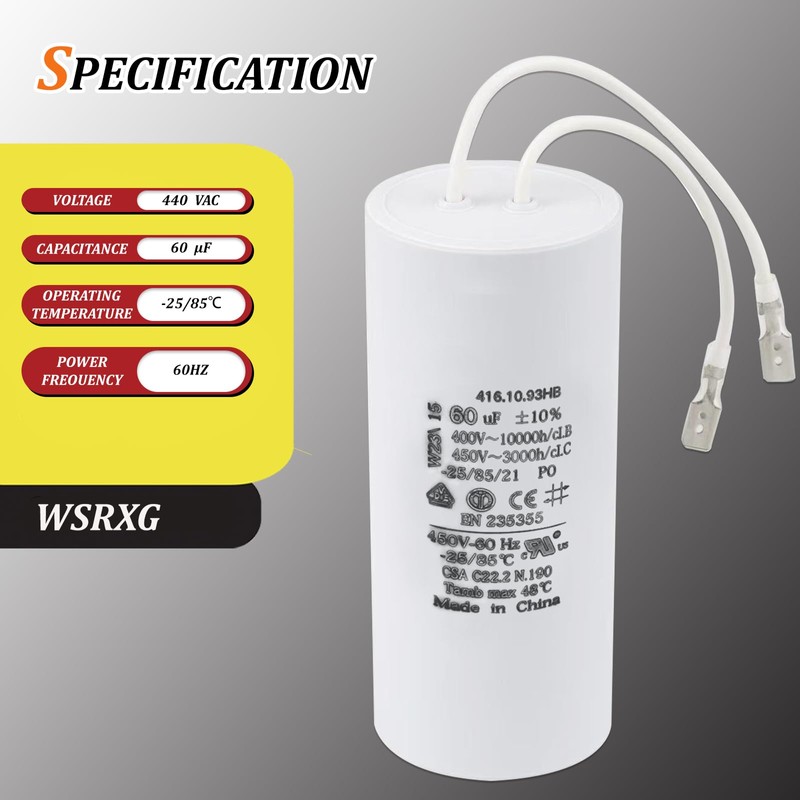 WSRXG FA7147-5 FA7147 FA7175 Motor Capacitor Replacement for Rotary Global