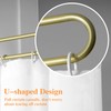 Gtouse Privacy Curtains for Room Divider, Metal Support Wall Mounted
